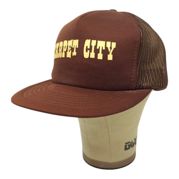 Carpet City Mesh Snapback Cap Vintage 90s Trucker Logo Baseball Foam Hat Kap II - Picture 2 of 13